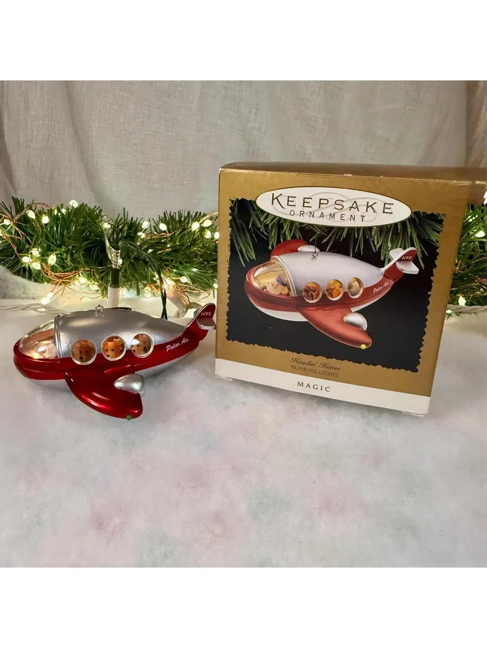Headin’ Home Blinking Light Magic Hallmark Keepsake Ornament - 1995